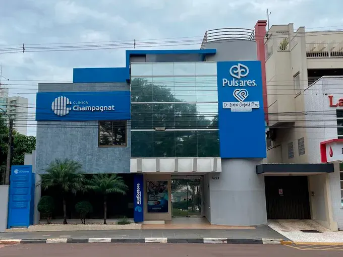 Fachada da Clínica Pulsares, em Toledo/PR